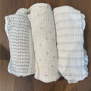 Aden + Anais Cream Baby Blanket